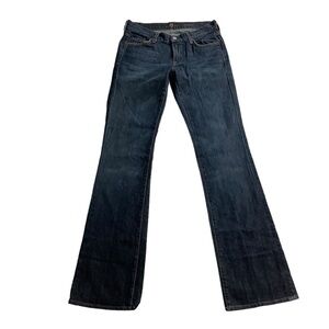 7 For All Mankind 7FAM Dark Blue Bootcut Jeans Size 28 Tall